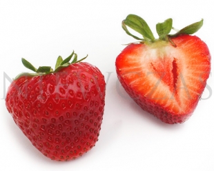 Cut strawberry fruit of Markat